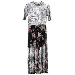 Potter's Pot Floral Mesh Midi Dress Size Medium